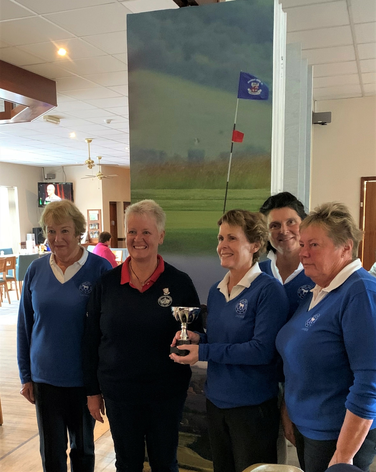 Photos 1 and 2 : County Knock Out Cup
<br>
Ann Gower, Andree Williams (Team Captain), Claire Watts, Gill Newton and Dawn Hicketts (with cup)
